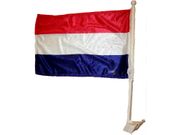 NETHERLANDS HOLLAND 12" X 18" INCHES HEAVY DUTY COUNTRY FLAG WITH STICK .. FIFA SOCCER WORLD CUP .. NEW
