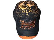 NETHERLANDS HOLLAND BLACK KNVB LOGO WEAR-LOOK MILITARY STYLE ACID WASHED HAT CAP .. FIFA SOCCER WORLD CUP .. NEW