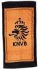 NETHERLANDS HOLLAND BLACK ORANGE BEACH TOWEL 56" X 28" .. KNVB LOGO .. NEW