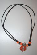 NETHERLANDS HOLLAND KNVB ORANGE SOCCER FOOTBALL NECKLACE CHOKER .. NEW