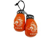 NETHERLANDS HOLLAND ORANGE KNVB LOGO MINI BOXING GLOVES ..HIGH QUALITY .. NEW