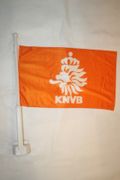 NETHERLANDS KNVB ORANGE FIFA WORLD CUP EURO CAR AUTOMOBILE STICK FLAG ... HOLLAND ..  NEW