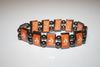 NETHERLANDS KNVB ORANGE REVERSIBLE FLEXIBLE METAL BRACELET WRISTBAND .. NEW
