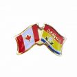 NEW BRUNSWICK / CANADA PROVINCIAL FLAG SMALL METAL FRIENDSHIP LAPEL PIN BADGE .. NEW