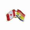 NEW BRUNSWICK / CANADA PROVINCIAL FLAG SMALL METAL FRIENDSHIP LAPEL PIN BADGE .. NEW