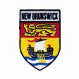 NEW BRUNSWICK CANADIAN PROVINCIAL SMALL OVAL SHIELD IRON ON PATCH CREST BADGE .. NEW