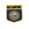 NEW HAMPSHIRE USA SHIELD FLAG IRON ON PATCH CREST BADGE 3 X 3 1/2 INCHES ... NEW