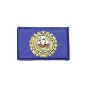 NEW HAMPSHIRE USA STATE FLAG IRON ON PATCH CREST BADGE 2 1/8 X 3 1/4 INCHES ... NEW