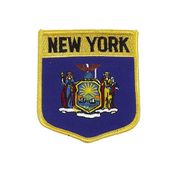 NEW YORK USA SHIELD FLAG IRON ON PATCH CREST BADGE 3 X 3 1/2 INCHES ... NEW