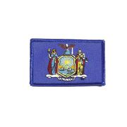 NEW YORK USA STATE FLAG IRON ON PATCH CREST BADGE 2 1/8 X 3 1/4 INCHES ... NEW