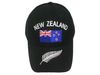NEW ZEALAND BLACK COUNTRY FLAG EMBOSSED HAT CAP .. NEW
