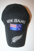 NEW ZEALAND BLACK COUNTRY FLAG HAT CAP ... FIFA WORLD CUP SOCCER FOOTBALL RUGBY .. NEW