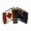 NEW ZEALAND / CANADA COUNTRY FLAG SMALL METAL FRIENDSHIP LAPEL PIN BADGE .. NEW