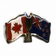 NEW ZEALAND / CANADA COUNTRY FLAG SMALL METAL FRIENDSHIP LAPEL PIN BADGE .. NEW