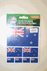 NEW ZEALAND COUNTRY FLAG COLLECTION OF 7 DIFFERENT SIZE STICKERS .. NEW