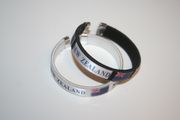 NEW ZEALAND COUNTRY FLAG FLEXIBLE C BRACELETS WRISTBANDS .. CHOOSE YOUR COLOR .. NEW
