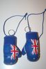 NEW ZEALAND COUNTRY FLAG PAIR OF MINIATURE BOXING GLOVE KEYCAINS .. FIFA WORLD CUP SOCCER FOOTBALL... NEW
