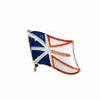NEWFOUNDLAND CANADIAN PROVINCIAL FLAG SMALL METAL LAPEL PIN BADGE .. NEW