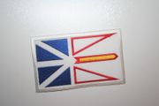 NEWFOUNDLAND LARGE PROVINCIAL FLAG IRON ON EMBROIDERED PATCH CREST BADGE .. NEW