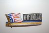NEWFOUNDLAND PROVINCIAL FLAG WORD SIDEKICK IRON ON PATCH CREST BADGE .. NEW