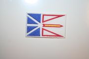 NEWFOUNDLAND SMALL PROVINCIAL FLAG IRON ON EMBROIDERED PATCH CREST BADGE ... NEW