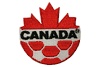 CANADA SOCCER NATIONAL TEAM LOGO LARGE 4" x 4" INCH IRON - ON PATCH CREST BADGE