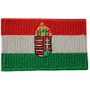 HUNGARY 1915 - 1946 COUNTRY FLAG SMALL IRON-ON EMBROIDERED PATCH CREST BADGE 