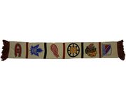 NHL ORIGINAL 6 Hockey Logo' s SET Beige Thick SCARF