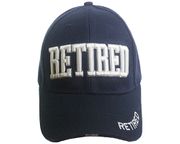 RETIRED Navy EMBOSSED HAT CAP...Size : ONE SIZE FITS ALL
