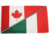  CANADA / ITALY 3' X 5' FEET LARGE FLAG BANNER.