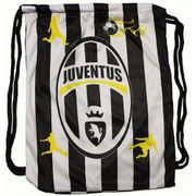 JUVENTUS Soccer Team Logo Drawstring Knapsack BAG 14" x 18" Inch