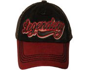 LEGENDARY Original Vintage BLACK - RED HAT CAP...Size : ONE SIZE