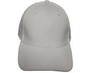 SOLID MESH Colored Plain FORM FITTING White HAT CAP...Size : ONE SIZE FITS ALL