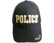 POLICE Navy EMBOSSED HAT CAP...Size : ONE SIZE FITS ALL