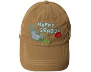 HAPPY SCHOOL CROC & POND Cotton KHAKI HAT CAP .. For : Ages: 4 - 8 Yrs