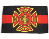  FIRE DEPT.  3' X 5' FEET LARGE FLAG  BANNER.
