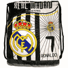 REAL MADRID Soccer Team Logo Drawstring Knapsack BAG 14" x 18" Inch