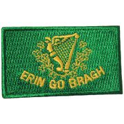  ERIN GO BRAGH FLAG SMALL IRON-ON EMBROIDERED PATCH CREST BADGE