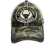TAKE THE BULL BY HORNS Original Vintage CAMOUFLAGE HAT CAP...Size : ONE SIZE