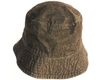 STONE - WASHED Cotton BLACK BUCKET HAT ...Size : S/M
