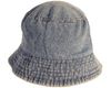 STONE - WASHED Cotton Denim LIGHT BLUE BUCKET HAT ...Size : S/M.