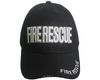 FIRERESCUE  Black EMBOSSED HAT CAP...Size : ONE SIZE FITS ALL
