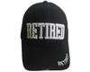 RETIRED Black EMBOSSED HAT CAP...Size : ONE SIZE FITS ALL