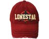 LONESTAR Original Vintage BURGUNDY HAT CAP...Size : ONE SIZE