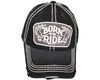 BORN TO RIDE Original Vintage BLACK HAT CAP...Size : ONE SIZE