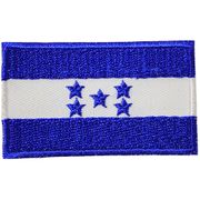 HONDURAS COUNTRY FLAG SMALL IRON-ON EMBROIDERED PATCH CREST BADGE