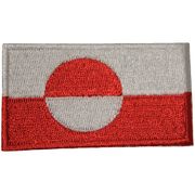 GREENLAND COUNTRY FLAG SMALL IRON-ON EMBROIDERED PATCH CREST BADGE