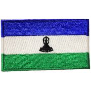 LESOTHO COUNTRY FLAG SMALL IRON-ON EMBROIDERED PATCH CREST BADGE