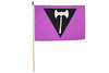 LGBTQ LESBIAN AXE 12" x 18" Inch FLAG BANNER On 2 Feet Wooden Stick