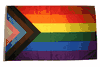 LGBTQ PROGRESS PRIDE 3' x 5' Feet FLAG BANNER